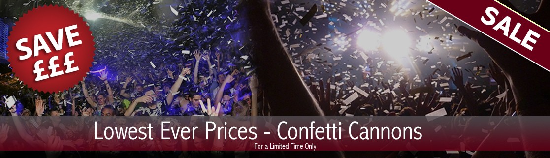 Indoor and Outdoor Confetti Cannons